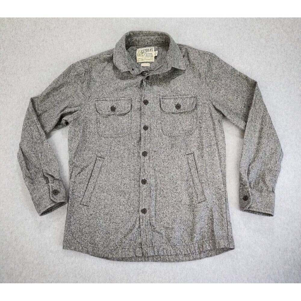 Grayers Outdoor Garments Heavyweight Shirt Jacket Men Medium Grey Hiking Camping
